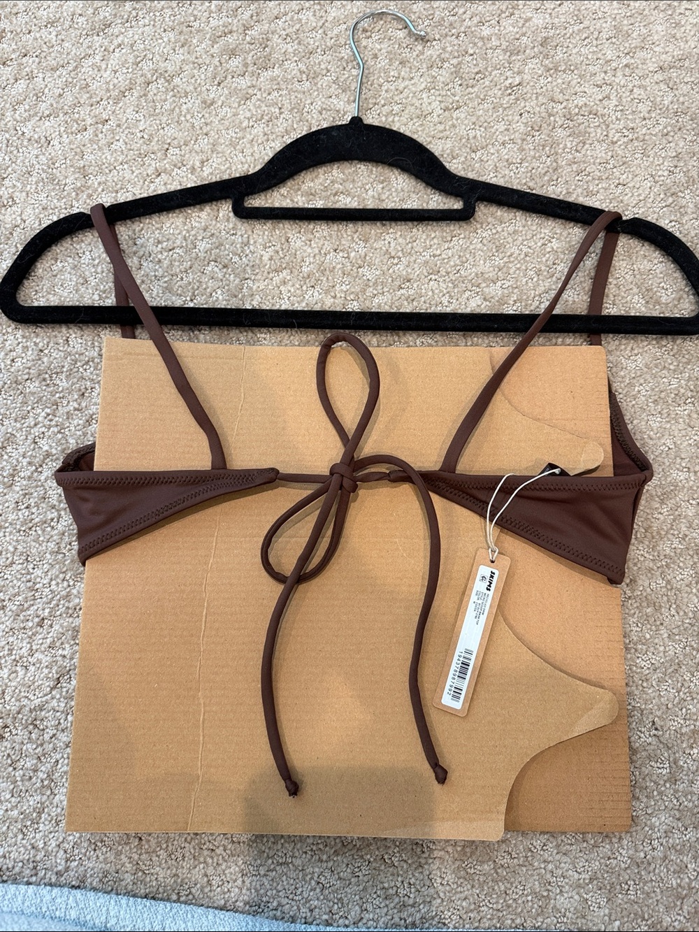 SKIMS Brown Swim Set! 5 pieces! 3 tops 2 bottoms - Picture 6 of 16